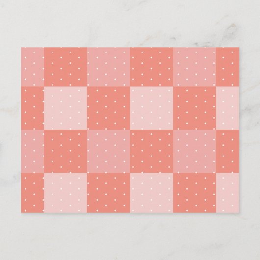 Peach Umbrella Elephant & Bunny Girl Baby shower Uitnodiging Briefkaart (Achterkant)