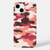 Peach Urban Camo Roze Bruin Ruby Rood Case-Mate iPhone Case (Achterkant)