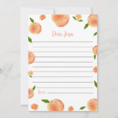 Peach Verjaardag Tijd Capsule Bericht Kaart (Voorkant)