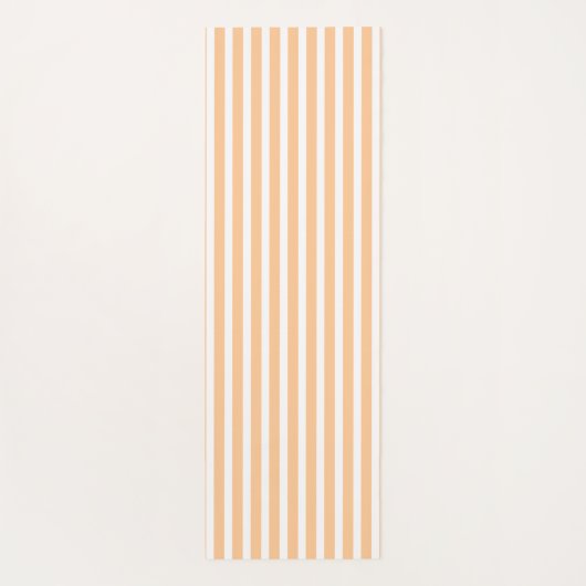 Peach  Vertical Stripped  Yogamat (Achterkant)