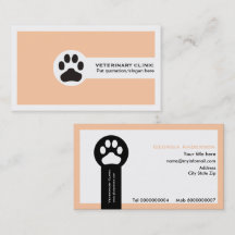 Peach Vet/Veterinary Clinic minimalist