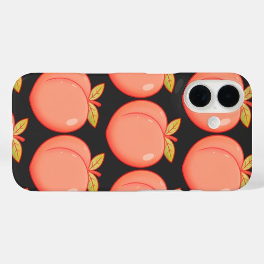 Peach Volledige Hoesje iPhone Case (Achterkant (horizontaal))