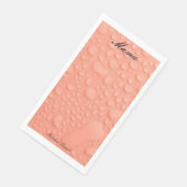 Peach Waterdrop keukenhanddoek Servet (Hoek)