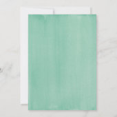 Peach Waterverf Floral Couples Wedding Shower Kaart (Achterkant)