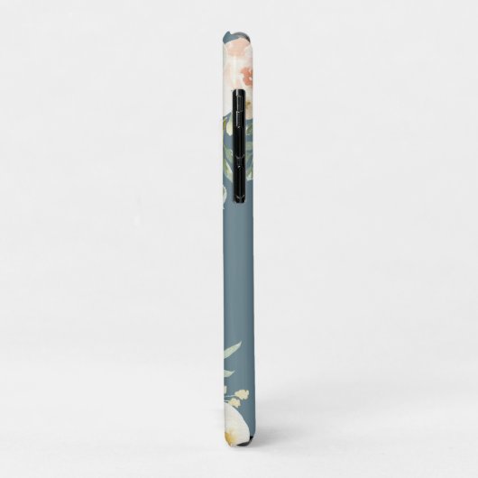 Peach waterverf floral Mrs bruiloft gift Case-Mate iPhone Case (Achterkant/links)