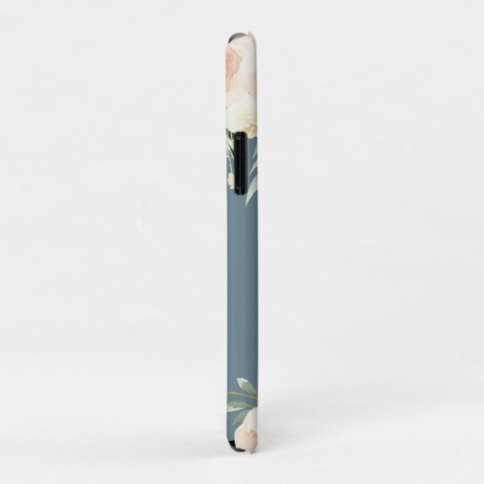 Peach waterverf floral Mrs bruiloft gift Case-Mate iPhone Case (Achterkant/rechts)