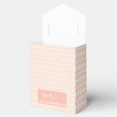 Peach Wave Pattern-Twinkle, Twinkle Little Twins Bedankdoosjes (Geopend)