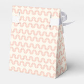 Peach Wave Pattern-Twinkle, Twinkle Little Twins Bedankdoosjes (Achterkant)