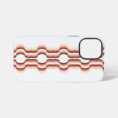 Peach Wave Symmetry iPhone Hoesje (Achterkant horizontaal)