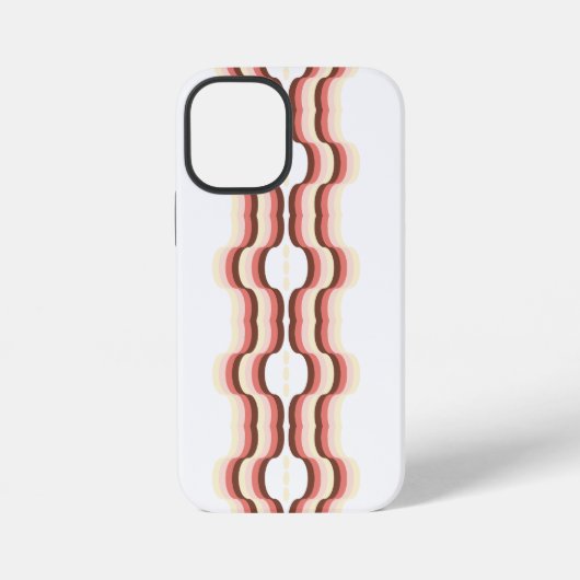 Peach Wave Symmetry iPhone Hoesje (Achterkant)