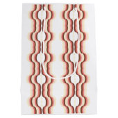 Peach Wave Symmetry Medium Cadeauzakje (Achterkant)