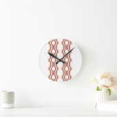 Peach Wave Symmetry Ronde Klok (Huis)