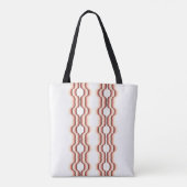 Peach Wave Symmetry Tote Bag (Achterkant)