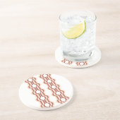 Peach Wave Symmetry Zandsteen Onderzetter (Zijkant)