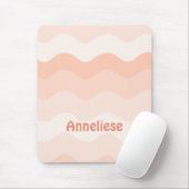 Peach Wavy gepersonaliseerd Muismat (Met muis)