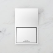 Peach Wedding Classic Floral Rozen Bedankkaart (Binnen)