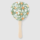 Peach Wedding Classic Floral Rozen Handwaaier (Achterkant)