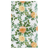 Peach Wedding Classic Floral Rozen Klein Cadeauzakje (Achterkant)