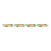 Peach Wedding Classic Floral Rozen Satijnen Lint (Voorkant)