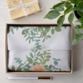 Peach Wedding Classic Floral Rozen Tissuepapier (Geschenk)