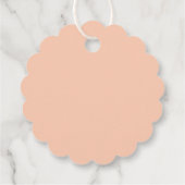 Peach Wedding Favor Labels (Achterkant)
