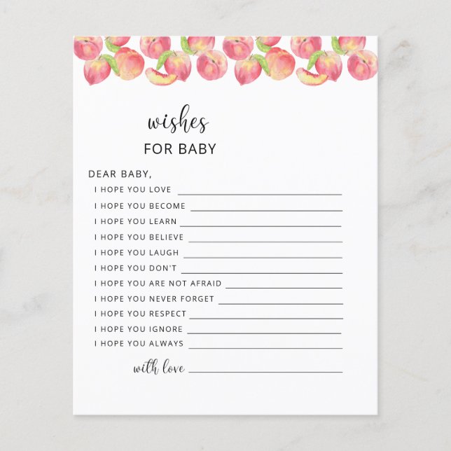 PEACH wenst baby (Voorkant)