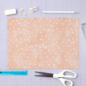 Peach White Dots Birthday Tissuepapier (Craft)