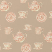  Peach White Ecru Chinoiserie Teapots Cups Medium Cadeauzakje