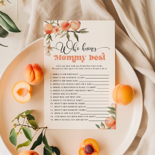 Peach Wie kent mama beste douche spel