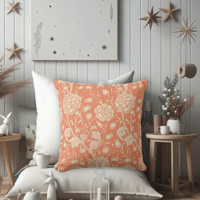 Peach Wild Tulips William Morris Kussen (Creator heeft geüpload)