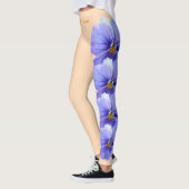 Peach Wisconsin State Flower Wood Violet Leggings (Links)