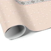 Peach Woodland Lamb Wrapping Paper Cadeaupapier (Rol Hoek)