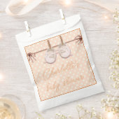 Peach-y Baby schoenen Bedankzakje (Geknipt)