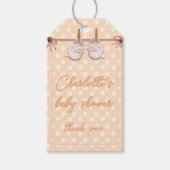 Peach-y Baby schoenen Cadeaulabel (Voorkant)