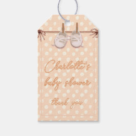 Peach-y Baby schoenen Cadeaulabel