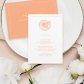 Peach Zee Shell Beach Wedding Information Kaart