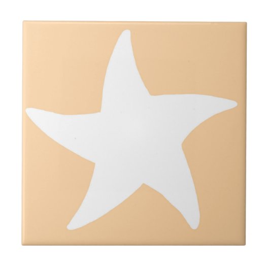 Peach Zee Star Tegeltje (Voorkant)