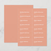 Peach Zomer Trouwplaats Kaart DIY (Voorkant / Achterkant)