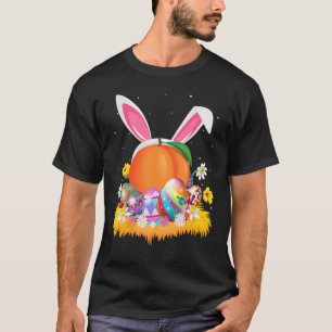 Peache Fruit Paaseieren Funny Peache Paasunda T-shirt