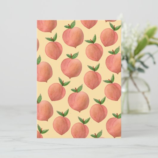 Peaches Bedankkaart (Staand voorkant)