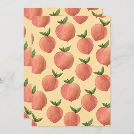 Peaches Bedankkaart (Voorkant / Achterkant)