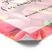 Peaches - Bedankt voor het komen Poster (Hoek)