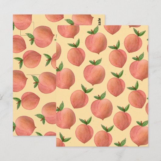 Peaches Briefkaart (Voorkant / Achterkant)