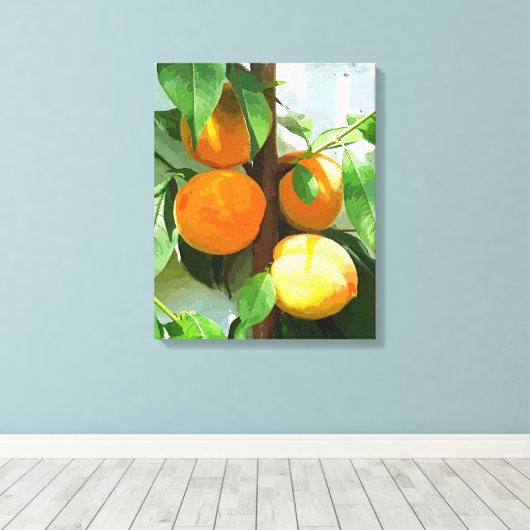 PEACHES CANVAS AFDRUK (Insitu (Houten vloer))