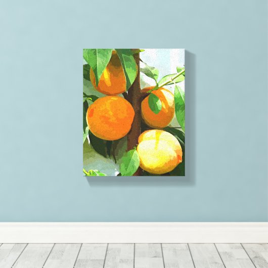 PEACHES CANVAS AFDRUK (Insitu (Houten vloer))