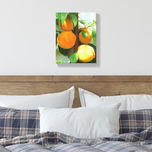 PEACHES CANVAS AFDRUK (Insitu (Slaapkamer))
