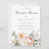 Peaches & Cream Elegant Vrijgezellenfeest Kaart (Voorkant)