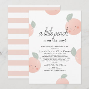 Peaches & Cream Schattige Kawaii Baby shower per M Kaart