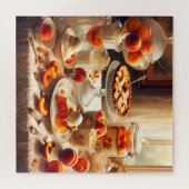 Peaches & Cream Vintage Dessert Tabletop Legpuzzel (Horizontaal)