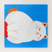 Peaches, de glimlachende kat legpuzzel (Horizontaal)
